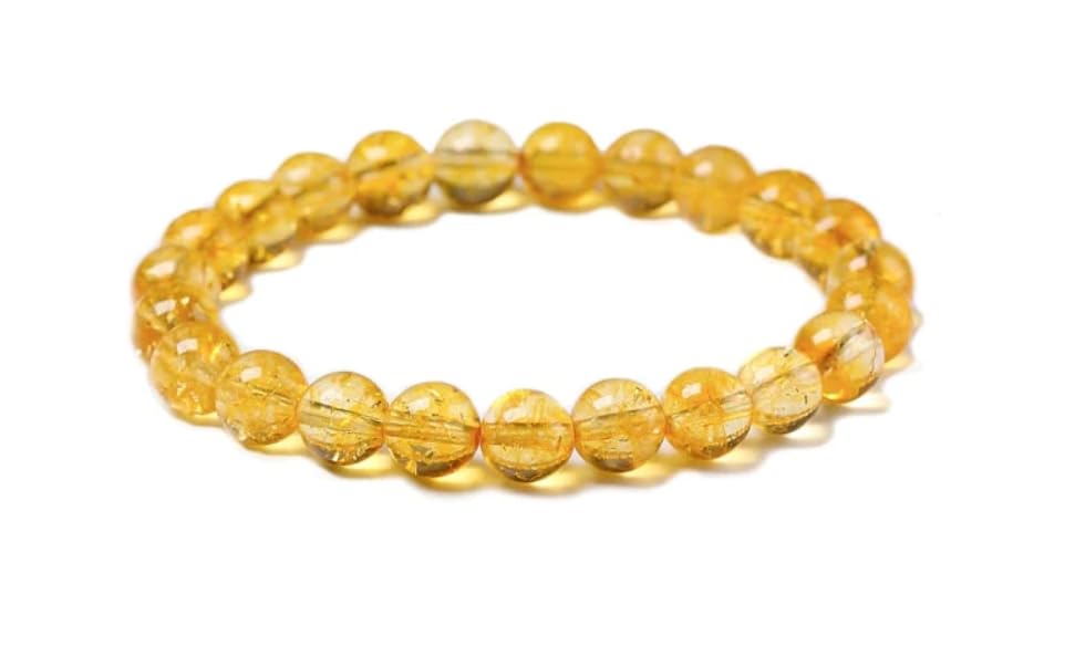 Divine Citrine Bracelet for Wealth - Certified AAA Grade Abundance Bracelet for Money, Luck and Prosperity (Unisex) Default Title